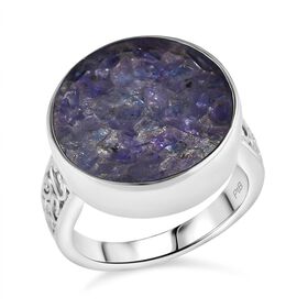 Tansanit-Matrix Ring Messing (Größe 18.00) ca. 8,15 ct