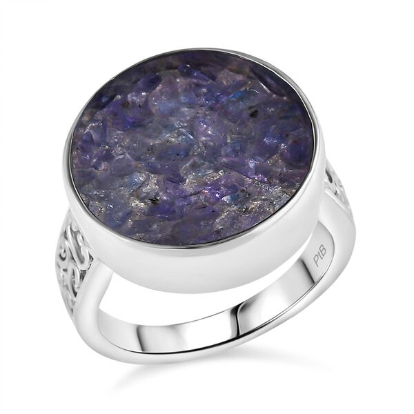 Tansanit-Matrix Ring Messing (Gr&ouml;&szlig;e 18.00) ca. 8,15 ct image number 4