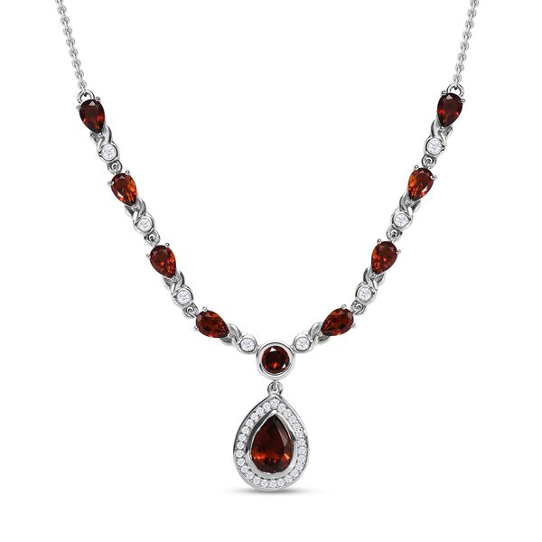 Kirsch Citrin Halskette, 50 cm - 5,81 ct.