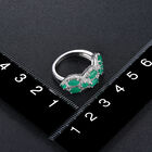 AAA Kagem Sambia Smaragd und Zirkon Ring 925 Silber rhodiniert  ca. 1,93 ct image number 2