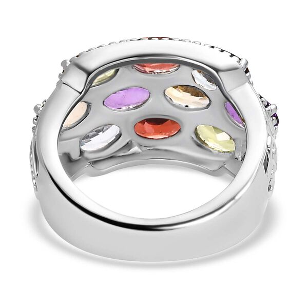 Mehrfarbiger Ring, Edelstahl (Gr&ouml;&szlig;e 17.00) ca. 4.77 ct image number 6