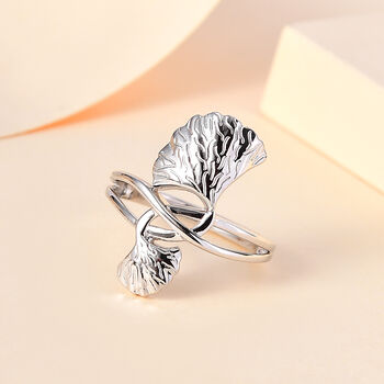 GP Italian Garden Kollektion- Blatt- und Kanchanaburi blauer Saphir-Ring