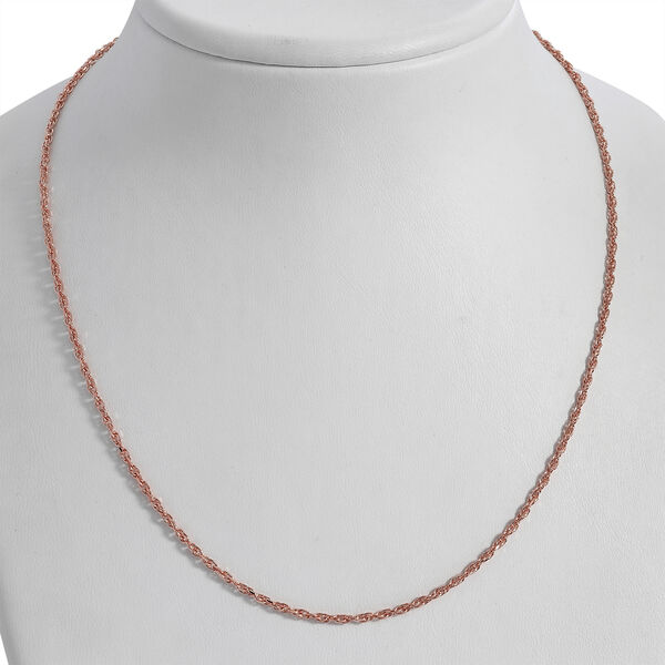 Italienische Diamantschliff Singapurkette, 925 Silber ros&eacute;vergoldet, ca. 45 cm image number 1