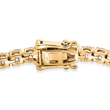 LUXURIANT DIAMOND - Lab Grown Diamant SI-GH Armband ca. 20 cm 925 Silber 750 Gelbgold vermeil ca. 10.51 ct