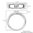 Moissanit Ring, 925 Silber platiniert - 0,16 ct image number 6