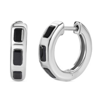 Schwarze Spinell-Ohrringe - 2,92 ct.