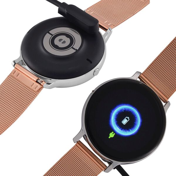 Eleganz Mesh HiWatch Plus, Silber und Gold, Smartwatch mit Dual-Modus Bluetooth, 1,28 IPS Display und Wassergesch&uuml;tztes Design image number 10