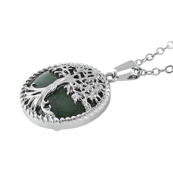 Grüner Aventurin Schmuckset  Legierung ca. 49.00 ct image number 3