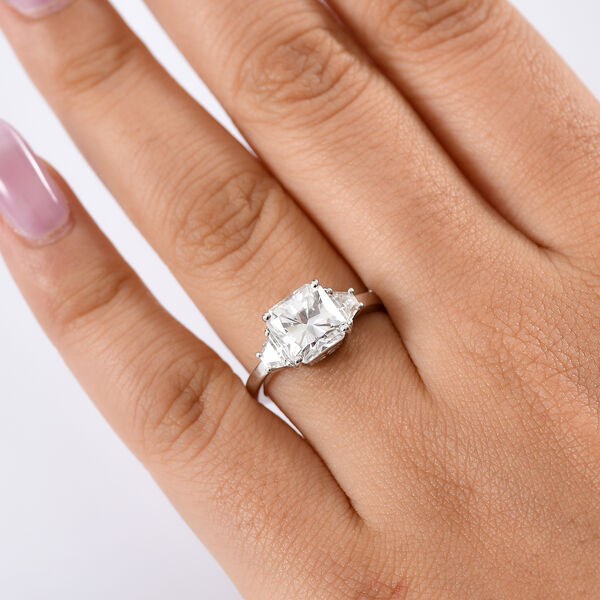 D joy Moissanit Ring 925 Silber rhodiniert (Gr&ouml;&szlig;e 21.00) ca. 2.95 ct image number 3