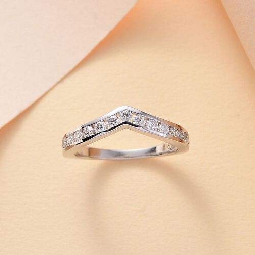 Moissanit Ring, ca. 0,45 ct. image number 1
