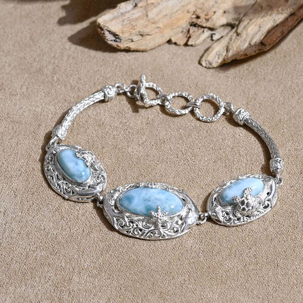 Royal Bali Kollektion-  Larimar Schmuckset image number 8