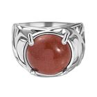 Gold Sandstein Ring Messing (Größe 17.00) ca. 7,00 ct