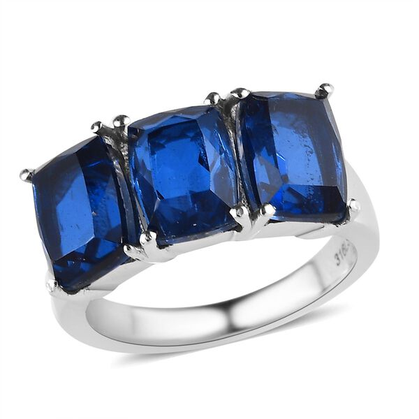 Ceylon Farbe Quarz Ring, Edelstahl (Gr&ouml;&szlig;e 21.00) ca. 5.03 ct