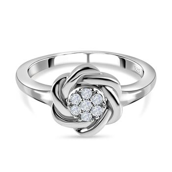 Wei&szlig;er Diamant-Ring - 0,10 ct.