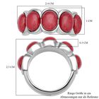 Roter Achat-Ring, reiner Edelstahl (Größe 16.00) ca. 5,00 ct image number 6