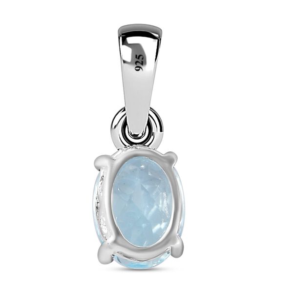 Himmelblauer Topas-Anh&auml;nger, 925 Silber ca. 1.47 ct image number 5