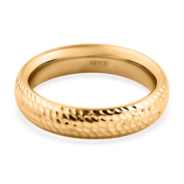 Strukturierter Bandring in 750 Gold image number 5