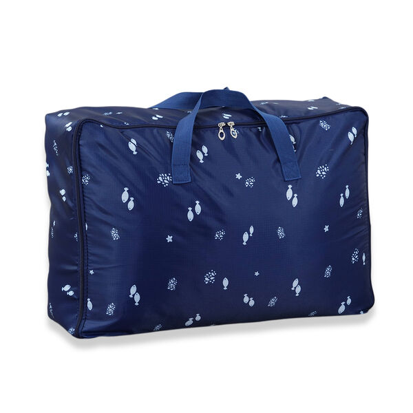 LIVMORE 3er-Set Aufbewahrungstaschen aus 210D-Oxford-Gewebe, Blau image number 2