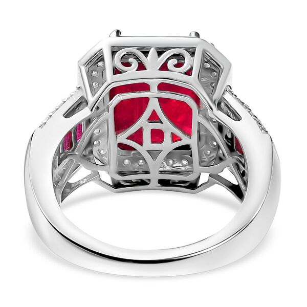 D'Joy AA Afrikanischer Rubin und Moissanit Ring - 12,29 ct. image number 6