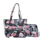 Passage - 4er-Set, Handtasche, Crossbody Tasche, Clutch und Brieftasche mit Blumen Muster