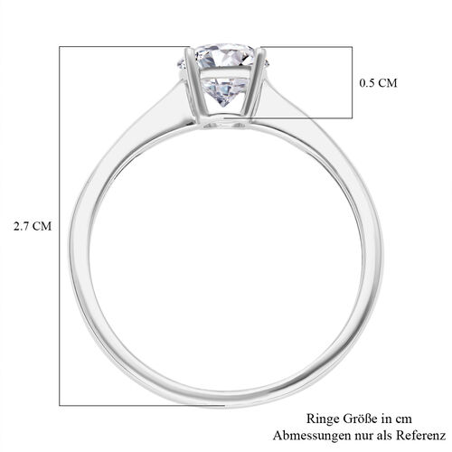 LUXURIANT DIAMOND- IGI zertifizierter SI-GH Labor Diamant Ring in 585 Weißgold- 1 ct. image number 5