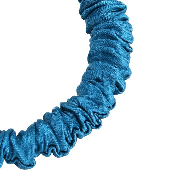 LA MAREY 2er-Set Scrunchies aus 19mm 100% Maulbeerseide, Petrol image number 5