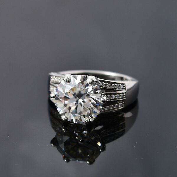 Moissanit und afrikanischer Rubin-Ring - 5,57 ct. image number 3