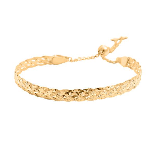 Zartes geflochtenes vergoldetes Armband