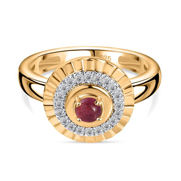 AA Afrikanischer Rubin Ring, ca. 0,76 ct