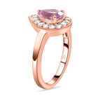 AA Martha Rocha Kunzit und weißer Zirkon-Ring, 925 Silber Roségold Vermeil  ca. 2,00 ct image number 4