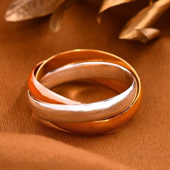 Royal Bali Kollektion- Dreifarbiger Wickelring Trio