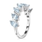 Himmelblauer Topas Ring 925 Silber rhodiniert (Größe 17.00) ca. 2,18 ct image number 4