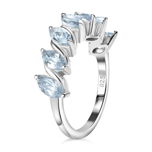 Himmelblauer Topas Ring 925 Silber rhodiniert (Größe 17.00) ca. 2,18 ct image number 5