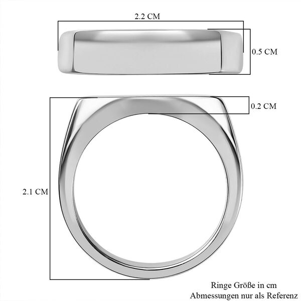 925 Silber rhodiniertRing (Gr&ouml;&szlig;e 19.00) ca. 7,13g image number 7