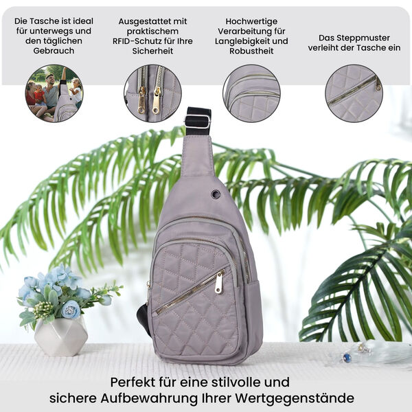 Brusttasche, RFID Schutz, schwarz image number 3