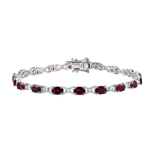 Rhodolith Granat und Zirkon Armband image number 0