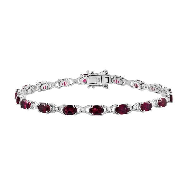 Rhodolith Granat und Zirkon Armband image number 0