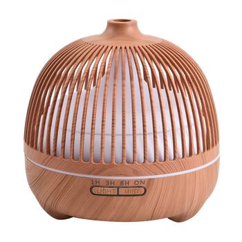 The 5th Season - Luxus-Multifunktions-Aroma-Diffusor mit Fernbedienung mit 6 &auml;therischen &Ouml;len, Hellbraun