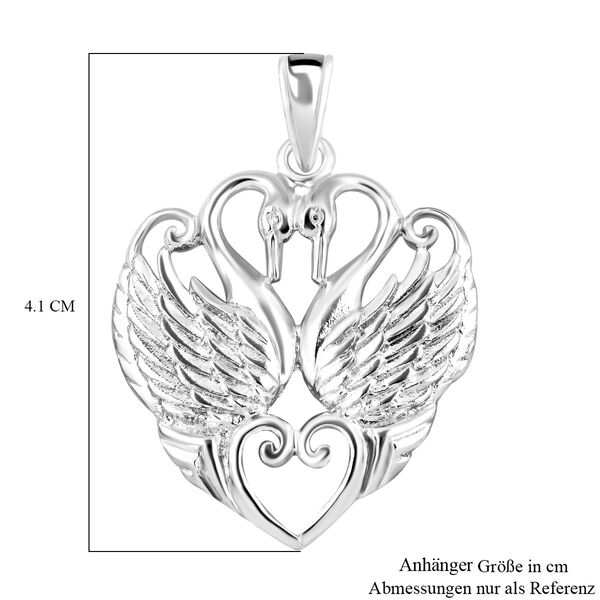 Royal Bali Kollektion - Schwan Anh&auml;nger in 925 Silber image number 6