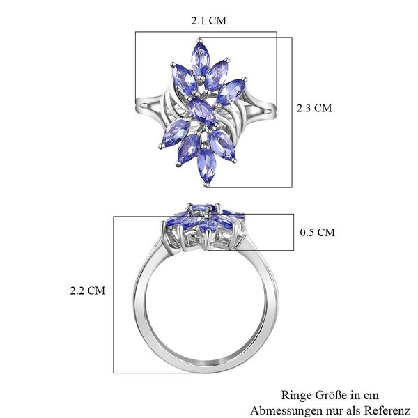 Tansanit Ring - 1,63 ct. image number 7