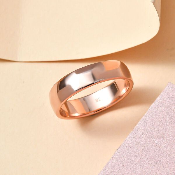 Klassischer Komfort-Bandring, Gelbgold Vermeil image number 2