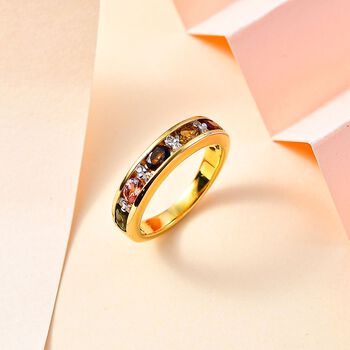 AA Multi-Turmalin und Zirkon Ring - 1,08 ct.