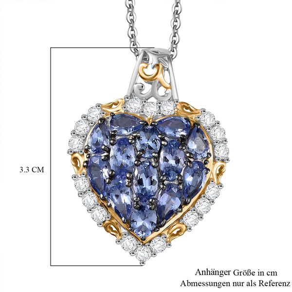 Tansanit Schmuckset 925 Silber rhodiniert ca. 3.51 ct image number 6