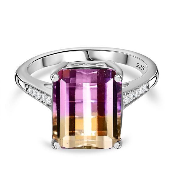 AAA Ametrin und Zirkon Ring - 6,20 ct.