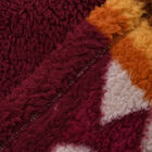 Wolkenweicher Sherpa-Hoodie mit Tipi-Muster, Rot-Orange-Beige, Einheitsgröße  image number 5