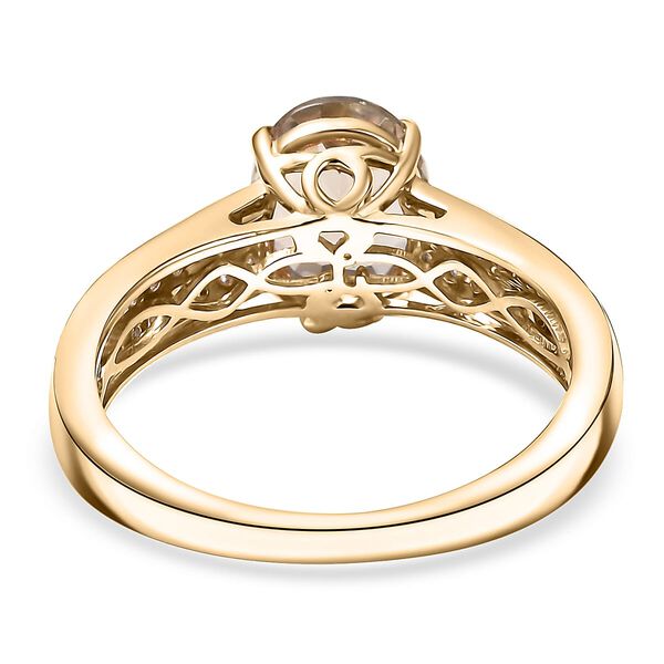 AAA Turkizit, Wei&szlig;er Diamant Ring 585 Gold (Gr&ouml;&szlig;e 17.00) ca. 2,30 ct image number 4