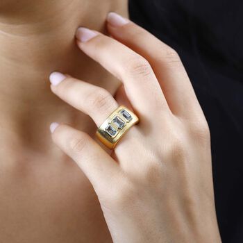 Himmelblauer Topas-Ring - 2,18 ct.