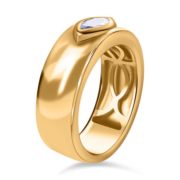 Tansanit Solit&auml;r Ring 925 Silber 585 Vergoldet image number 6