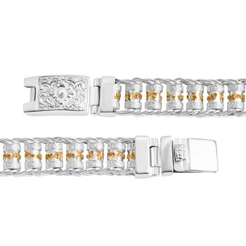 D'Joy Royal Bali - Zweifarbiges Armband in 925 Silber