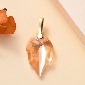 J Francis gefertigt mit SWAROVSKI- Goldener Schatten Swarovski Kristall Anhänger